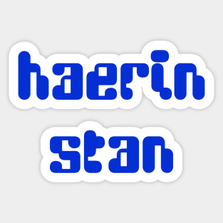 New Jeans Newjeans Haerin stan typography | Morcaworks Sticker